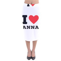 I Love Anna Velvet Midi Pencil Skirt by ilovewhateva