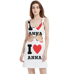 I Love Anna Velour Cutout Dress by ilovewhateva