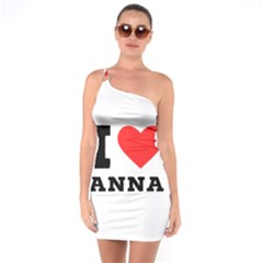 I Love Anna One Soulder Bodycon Dress by ilovewhateva