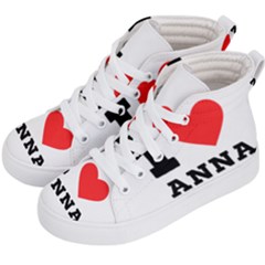 I Love Anna Kids  Hi-top Skate Sneakers by ilovewhateva