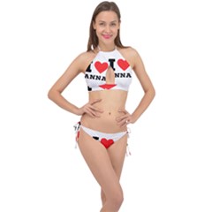 I Love Anna Cross Front Halter Bikini Set by ilovewhateva