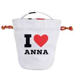 I Love Anna Drawstring Bucket Bag by ilovewhateva