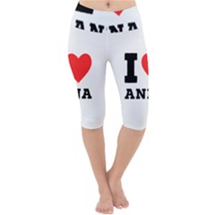 I Love Anna Lightweight Velour Cropped Yoga Leggings by ilovewhateva