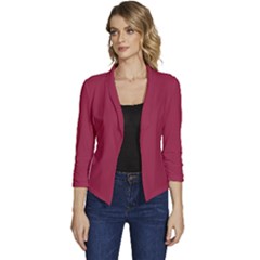 Big Dip Ruby Red	 - 	casual 3/4 Sleeve Spring Jacket by ColorfulWomensWear