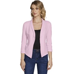 Mimi Pink	 - 	casual 3/4 Sleeve Spring Jacket by ColorfulWomensWear