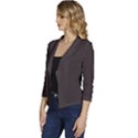 Black Coffee	 - 	Casual 3/4 Sleeve Spring Jacket View2