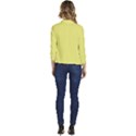 Light Lime Yellow	 - 	Casual 3/4 Sleeve Spring Jacket View4