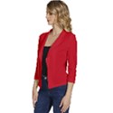 Venetian Red	 - 	Casual 3/4 Sleeve Spring Jacket View2