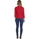 Venetian Red	 - 	Casual 3/4 Sleeve Spring Jacket View4