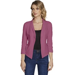 China Rose	 - 	casual 3/4 Sleeve Spring Jacket