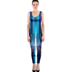 City People Cyberpunk One Piece Catsuit