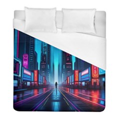 City People Cyberpunk Duvet Cover (full/ Double Size)