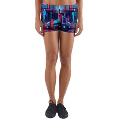 City People Cyberpunk Yoga Shorts