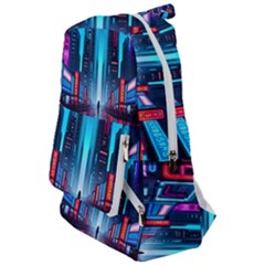 City People Cyberpunk Travelers  Backpack by Jancukart