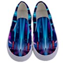 City People Cyberpunk Kids  Canvas Slip Ons View1