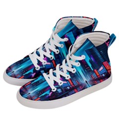 City People Cyberpunk Women s Hi-top Skate Sneakers