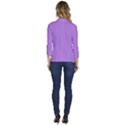 Floral Purple	 - 	One-Button 3/4 Sleeve Short Jacket View4