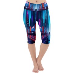 City People Cyberpunk Lightweight Velour Cropped Yoga Leggings