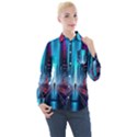 City People Cyberpunk Women s Long Sleeve Pocket Shirt View1