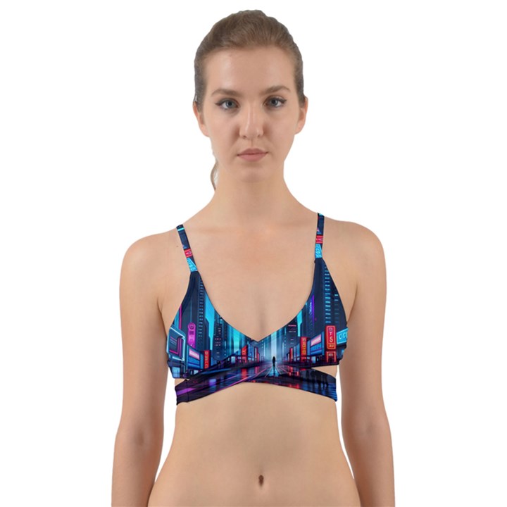 City People Cyberpunk Wrap Around Bikini Top