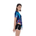 City People Cyberpunk Asymmetrical Short Sleeve Sports Tee View3