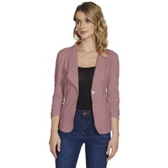 Sloe Gin Fizz	 - 	one-button 3/4 Sleeve Short Jacket by ColorfulWomensWear