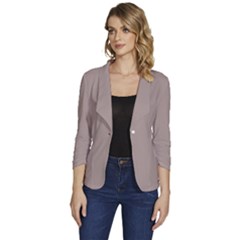 Sphinx	 - 	one-button 3/4 Sleeve Short Jacket