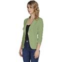 Iguana Green	 - 	One-Button 3/4 Sleeve Short Jacket View2