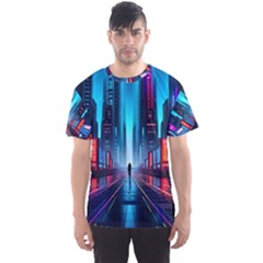 City People Cyberpunk Men s Sport Mesh Tee