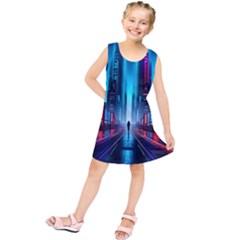 City People Cyberpunk Kids  Tunic Dress