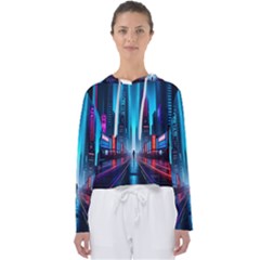 City People Cyberpunk Women s Slouchy Sweat