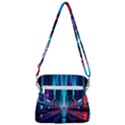 City People Cyberpunk Zipper Messenger Bag View3