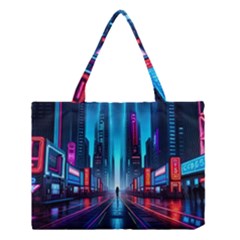 City People Cyberpunk Medium Tote Bag