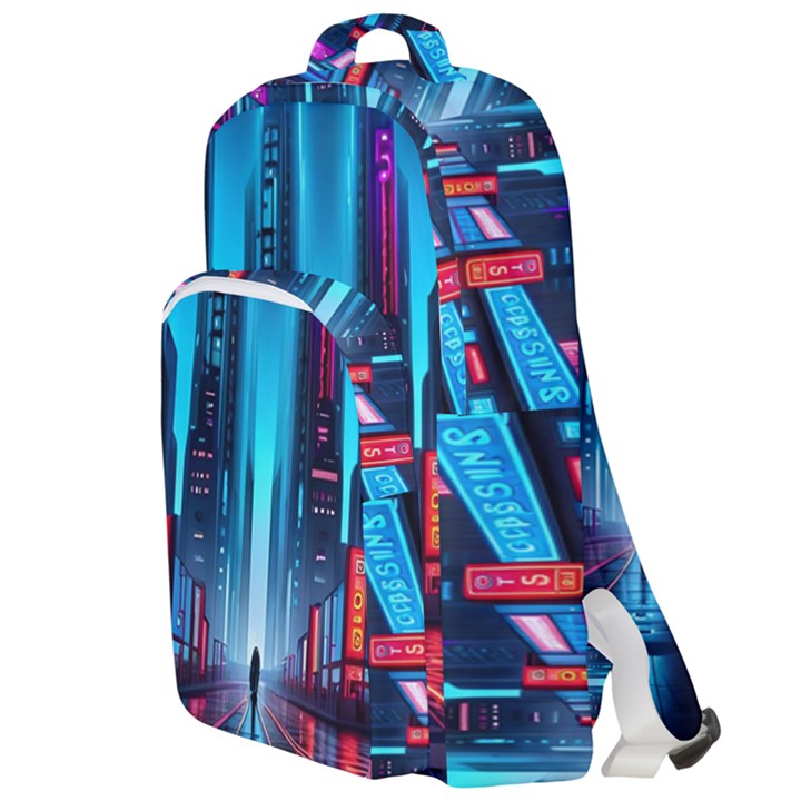 City People Cyberpunk Double Compartment Backpack