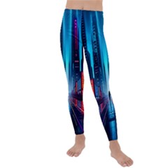 City People Cyberpunk Kids  Lightweight Velour Leggings