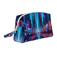 City People Cyberpunk Wristlet Pouch Bag (medium) by Jancukart