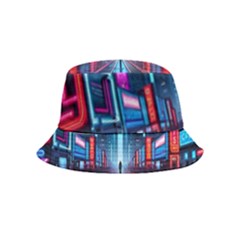 City People Cyberpunk Inside Out Bucket Hat (kids) by Jancukart