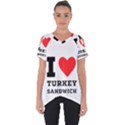 I love turkey sandwich Cut Out Side Drop Tee View1