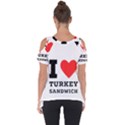 I love turkey sandwich Cut Out Side Drop Tee View2