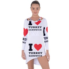 I Love Turkey Sandwich Asymmetric Cut-out Shift Dress by ilovewhateva