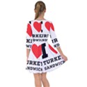 I love turkey sandwich Smock Dress View2