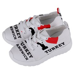 I Love Turkey Sandwich Kids  Lightweight Sports Shoes by ilovewhateva