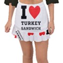 I love turkey sandwich Fishtail Mini Chiffon Skirt View1