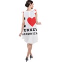 I love turkey sandwich Tie Up Tunic Dress View2