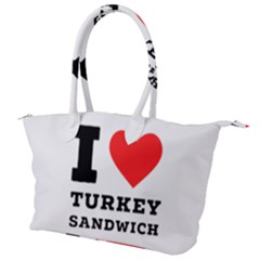 I Love Turkey Sandwich Canvas Shoulder Bag by ilovewhateva