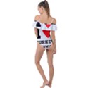 I love turkey sandwich Frill Detail One Piece Swimsuit View2