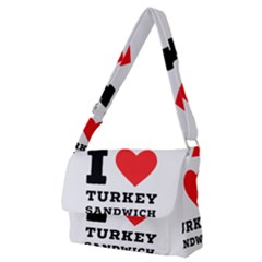 I Love Turkey Sandwich Full Print Messenger Bag (m) by ilovewhateva