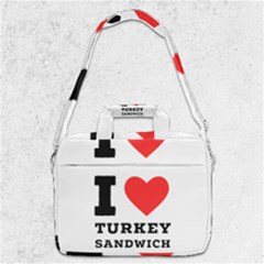 I Love Turkey Sandwich Macbook Pro 13  Shoulder Laptop Bag  by ilovewhateva