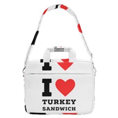 I Love Turkey Sandwich Macbook Pro 16  Shoulder Laptop Bag by ilovewhateva