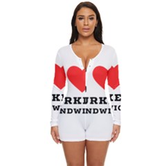 I Love Turkey Sandwich Long Sleeve Boyleg Swimsuit by ilovewhateva